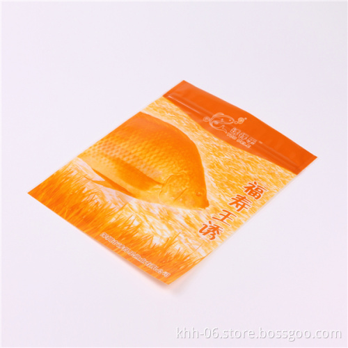 Mylar ziplock bag with colorful printing for sea food